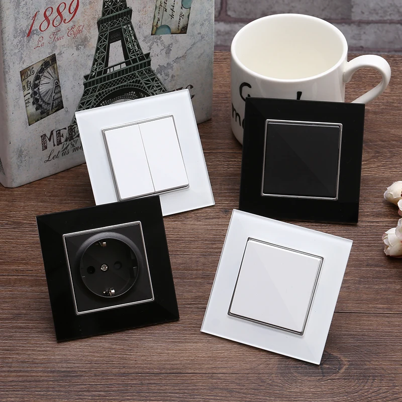 Black Glass Wallpad Electrical - огляд і ціна Home Improvement Outlet