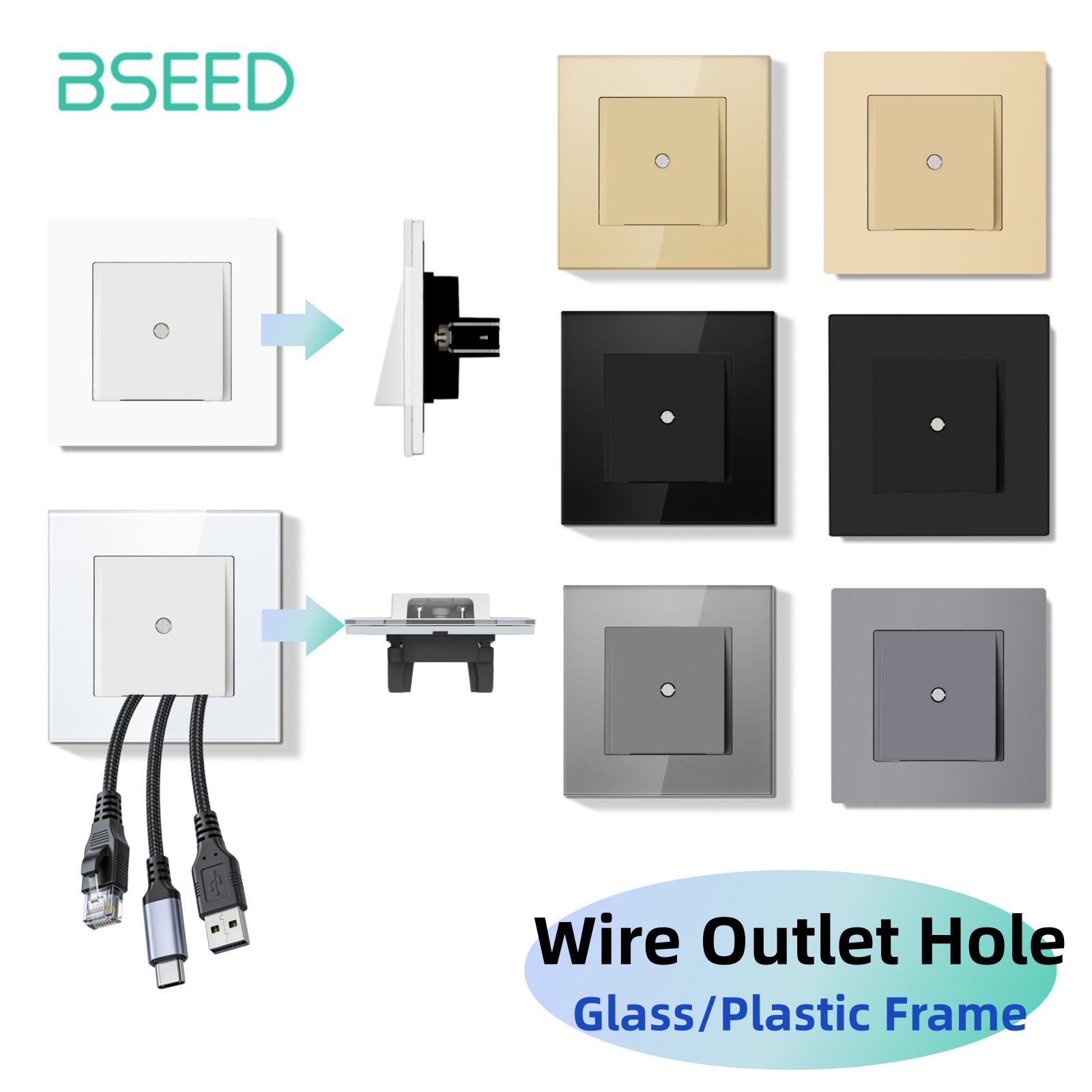 Bseed E Seires Wall Wire Outle - огляд і ціна Home Improvement Outlet