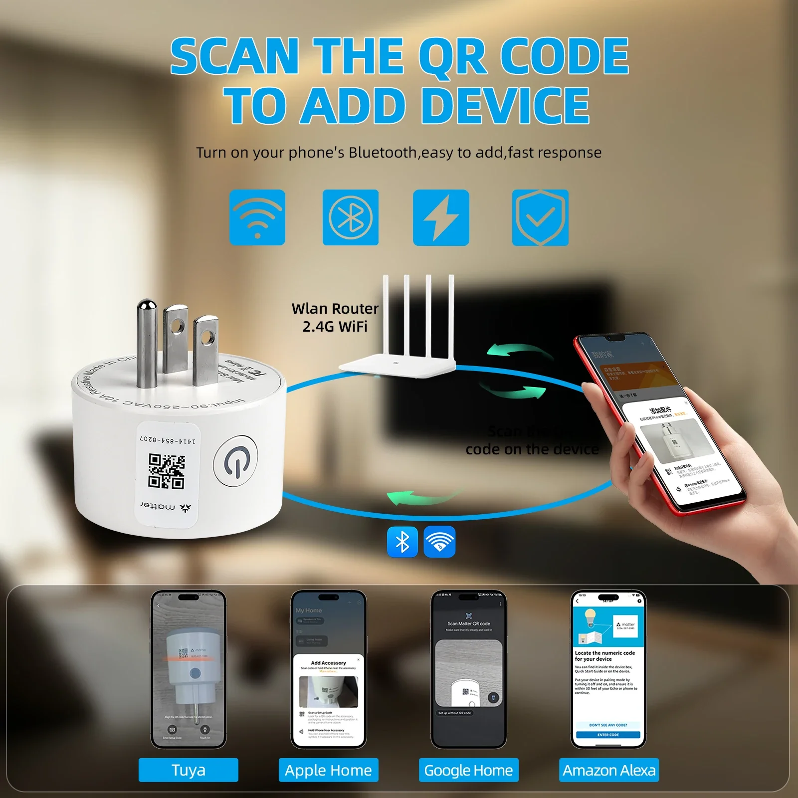 Matter Smart Home Plug Outlet  - огляд і ціна Home Improvement Outlet